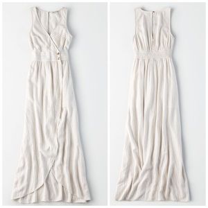 American Eagle Linen Blend Maxi Dress